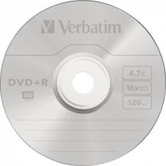 Verbatim DVD+R 4,7GB/ 16x/ 25pack/ spindle