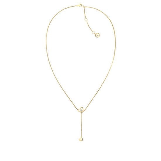 Tommy Hilfiger Moderní pozlacený náhrdelník se srdíčky Hanging Heart 2780672