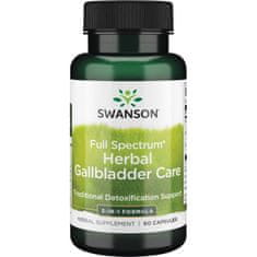 Swanson Full Spectrum Herbal Gallbladder (péče o žlučník), 60 kapslí