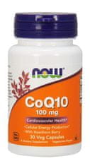NOW Foods CoQ10 (koenzym Q10) + Hloh, 100 mg, 30 rostlinných kapslí
