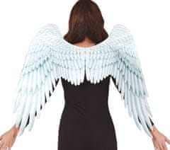 Guirca Andělská křídla bíle textilní 105x70cm