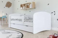 Nejlevnější nábytek Postel OYERE 200x90 cm s úložným prostorem, bílá