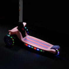 Dětská tříkolová koloběžka NEX RUBY s LED kolečky H-366