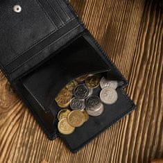 PAOLO PERUZZI Černá pánská kožená peněženka In-29