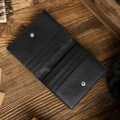 PAOLO PERUZZI Černá pánská kožená peněženka In-29