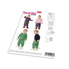 Burda Střih Burda 9293 - Dětské tričko, kalhoty s gumou v pase (obojí oboustranné)