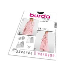 Burda Střih Burda 7880 - Viktoriánské šaty (rok 1888)