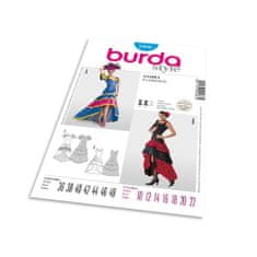 Burda Střih Burda 2486 - Tanečnice, flamenco, samba, Španělka