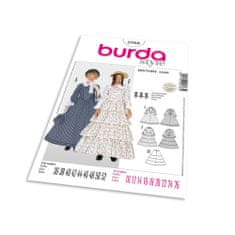 Burda Střih Burda 2768 - Biedermeierovské šaty se spodničkou