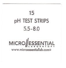 Micro Essential Souprava na měření pH moči a slin, 15ks pH proužků