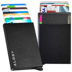 Noah Chytrá peněženka proti krádeži RFID pouzdro na karty Alogy minimalistické černé