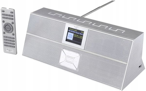 moderní radiopřijímač soundmaster ir3300si dab a fm tuner stmívatelný displej duální alarm sleep snooze Bluetooth wlan internet upnp dlna