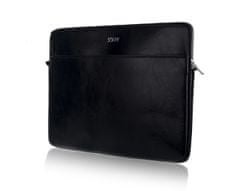 Solier SA24A 15" kožené pouzdro na notebook, černá