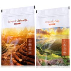 Energy Taiwan Chlorella tabs 200 tablet + Organic Goji powder 100 g