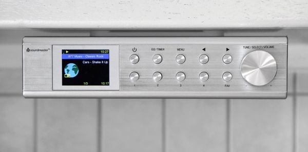  moderní radiopřijímač soundmaster IR1500SI dab a fm tuner stmívatelný displej duální alarm sleep snooze Bluetooth wlan internet upnp dlna 