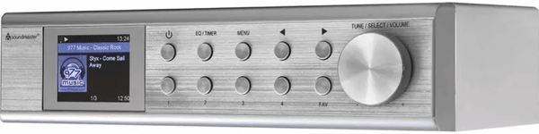 moderní radiopřijímač soundmaster IR1500SI dab a fm tuner stmívatelný displej duální alarm sleep snooze Bluetooth wlan internet upnp