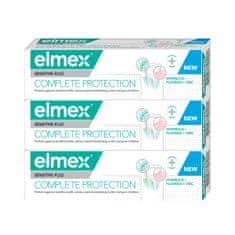 Elmex Zubní pasta Sensitive Plus Complete Protection 3 x 75 ml