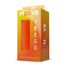 Moove Vibrating Bullet (Orange), mini vibrátor na baterie