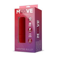 INTOYOU Moove Vibrating Bullet (Red), mini vibrátor na baterie