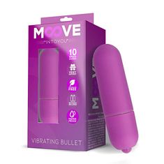 INTOYOU Moove Vibrating Bullet (Purple), mini vibrátor na baterie
