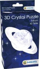 HCM Kinzel 3D Crystal puzzle Planeta Saturn 40 dílků