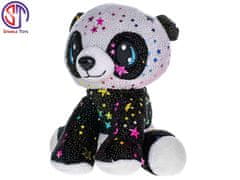 Mikro Trading Panda Star Sparkle plyšová 16 cm sedící