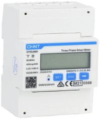 Třífázový digitální elektroměr Chint G DTSU666 3×230/400V 5(80)A RS485 4PMID