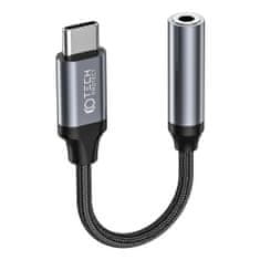 Tech-protect Ultraboost adaptér USB-C / 3.5mm mini jack, černý