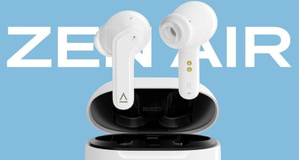 moderní bluetooth sluchátka creative zen air pro vynikající zvuk anc technologie qi nabíjecí pouzdro handsfree technologie 