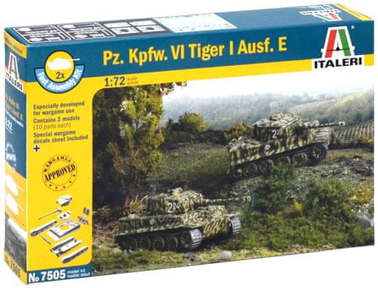 Italeri Pz.Kpfw.VI Ausf.E Tiger I, Fast Assembly 7505, 1/72