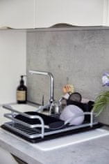 Wenko Odkapávač na nádobí, 46,5 x 31,5 x 13 cm, hliník