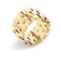 Calvin Klein Luxusní pozlacený prsten Geometric 35000325 (Obvod 52 mm)
