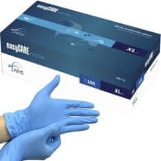 ISO Nitrilové rukavice 100 ks. XL - modrá