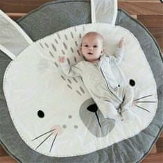 shumee Kulatá podložka pro kojence, šedý králík, 85 cm