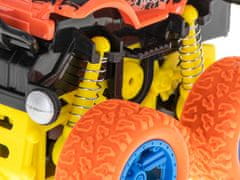 KIK Terénní auto Monster Truck 1:36 oranžovožluté