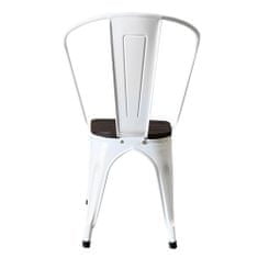 Timeless Tools Kovová jídelní židle Panni, 2 ks, různé barvy-tmavé, dřevěné sedadlo