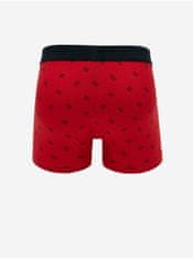 Tommy Hilfiger Sada pánských vzorovaných boxerek v červené barvě a černých ponožek Tommy Hilfiger Underwear S