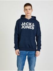 Jack&Jones Tmavě modrá mikina s kapucí Jack & Jones M