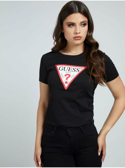 Guess Černé dámské tričko Guess