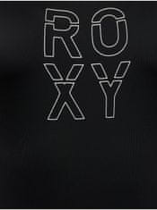 Roxy Černé jednodílné plavky s potiskem Roxy XS