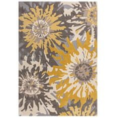 Flair Rugs Kusový koberec Zest Soft Floral Grey/Ochre 120x170 cm