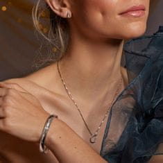 Hot Diamonds Elegantní stříbrný náhrdelník s diamanty Kapka Much Loved DP908 (řetízek, přívěsek)