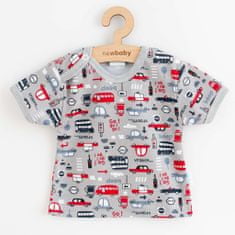 NEW BABY Kojenecké bavlněné tričko s krátkým rukávem Go!go!go! - 86 (12-18m)