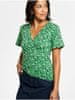 Zelené vzorované tričko Tranquillo S