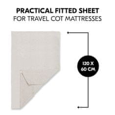 Hauck Travel Bed Mattress Cover Beige Dots