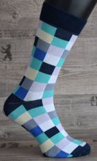 Happy Veselé ponožky Kárové barevné vel. 36 - 40 III