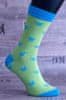 Veselé ponožky Královská koruna vel. 41-46 zelené