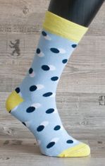 Happy Veselé ponožky Puntík vel. 41- 46 modrožluté