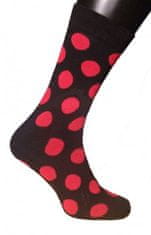 Happy Veselé ponožky Puntík vel. 41- 46 černočervené
