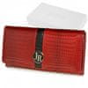 Julia Rosso U22 Dámská kožená peněženka RFiD červená